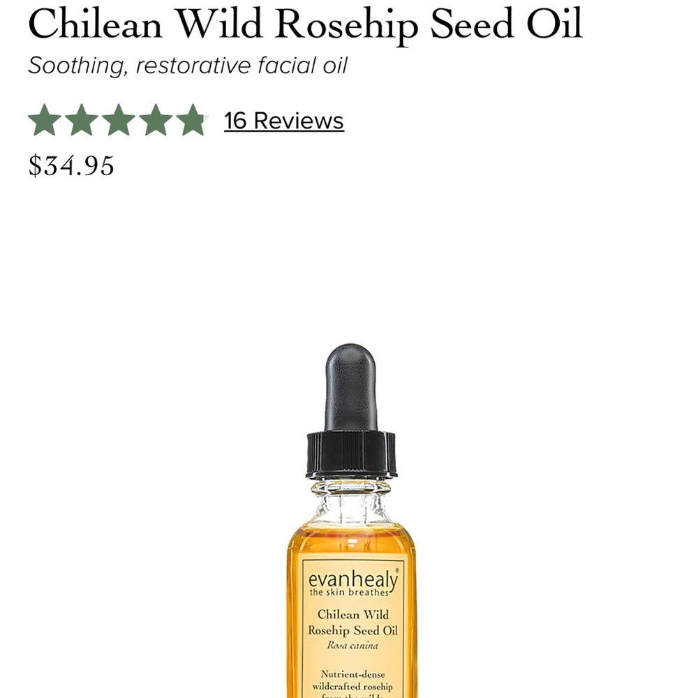 Evan Healy Chilean Wild Rosehip Seed Oil